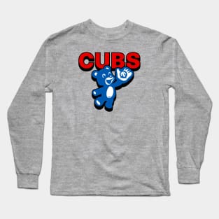 CUBS with 3D cub Long Sleeve T-Shirt